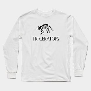 Triceratops - Late Cretaceous Fossil (Archaeology, Paleontology) Long Sleeve T-Shirt